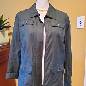 Croft & Barrow Olive Green Light weight Fall/Spring Jacket